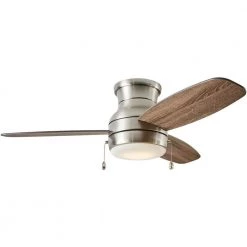Ashby Park 44 in. White Color Changing Integrated LED Brushed Nickel Ceiling Fan with Light Kit and 3 Reversible Blades by Home Decorators Collection -Outlet Home Decorators Collection Store brushed nickel home decorators collection ceiling fans with lights 59244 1f 1000
