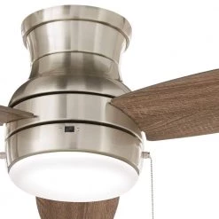 Ashby Park 44 in. White Color Changing Integrated LED Brushed Nickel Ceiling Fan with Light Kit and 3 Reversible Blades by Home Decorators Collection -Outlet Home Decorators Collection Store brushed nickel home decorators collection ceiling fans with lights 59244 44 1000