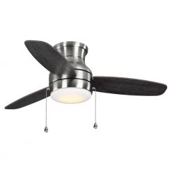Ashby Park 44 in. White Color Changing Integrated LED Brushed Nickel Ceiling Fan with Light Kit and 3 Reversible Blades by Home Decorators Collection -Outlet Home Decorators Collection Store brushed nickel home decorators collection ceiling fans with lights 59244 4f 1000