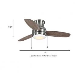 Ashby Park 44 in. White Color Changing Integrated LED Brushed Nickel Ceiling Fan with Light Kit and 3 Reversible Blades by Home Decorators Collection -Outlet Home Decorators Collection Store brushed nickel home decorators collection ceiling fans with lights 59244 a0 1000