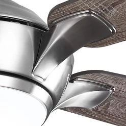 Chelton 46 in. White Color Changing Integrated LED Brushed Nickel Ceiling Fan with Light Kit and Remote Control by Home Decorators Collection -Outlet Home Decorators Collection Store brushed nickel home decorators collection ceiling fans with lights 59246 1f 1000