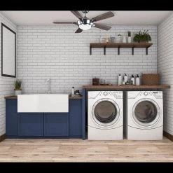 Chelton 46 in. White Color Changing Integrated LED Brushed Nickel Ceiling Fan with Light Kit and Remote Control by Home Decorators Collection -Outlet Home Decorators Collection Store brushed nickel home decorators collection ceiling fans with lights 59246 e1 1000