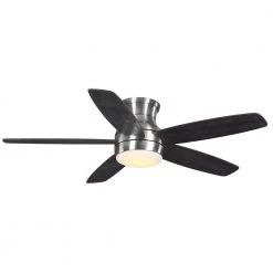 Ashby Park 52 in. White Color Changing Integrated LED Brushed Nickel Ceiling Fan with Light Kit and Remote Control by Home Decorators Collection -Outlet Home Decorators Collection Store brushed nickel home decorators collection ceiling fans with lights 59252 66 1000