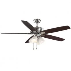 62 in. Bailey's Bluff Brushed Nickel LED Ceiling Fan with Light Kit by Home Decorators Collection -Outlet Home Decorators Collection Store brushed nickel home decorators collection ceiling fans with lights 59562 44 1000