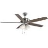 62 in. Bailey's Bluff Brushed Nickel LED Ceiling Fan with Light Kit by Home Decorators Collection -Outlet Home Decorators Collection Store brushed nickel home decorators collection ceiling fans with lights 59562 64 1000