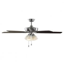 62 in. Bailey's Bluff Brushed Nickel LED Ceiling Fan with Light Kit by Home Decorators Collection -Outlet Home Decorators Collection Store brushed nickel home decorators collection ceiling fans with lights 59562 66 1000
