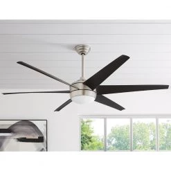 Windward 68 in. White Color Changing Integrated LED Brushed Nickel Ceiling Fan with Light Kit, DC Motor and Remote by Home Decorators Collection 16 Windward 68 in. White Color Changing Integrated LED Brushed Nickel Ceiling Fan with Light Kit, DC Motor and Remote by Home Decorators Collection -Outlet Home Decorators Collection Store brushed nickel home decorators collection ceiling fans with lights 68000 44 1000