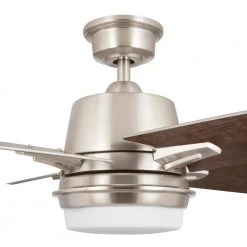 56 in. Montel LED Brushed Nickel Ceiling Fan With Light and Remote Control by Home Decorators Collection -Outlet Home Decorators Collection Store brushed nickel home decorators collection ceiling fans with lights am579 bn 1f 1000