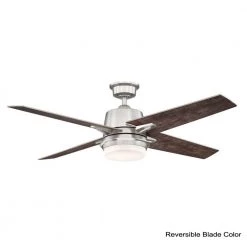 56 in. Montel LED Brushed Nickel Ceiling Fan With Light and Remote Control by Home Decorators Collection -Outlet Home Decorators Collection Store brushed nickel home decorators collection ceiling fans with lights am579 bn c3 1000
