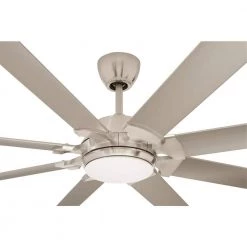Glenmeadow 84 in. Integrated LED Brushed Nickel Ceiling Fan with Light and Remote Control by Home Decorators Collection -Outlet Home Decorators Collection Store brushed nickel home decorators collection ceiling fans with lights am613a bn 1d 1000