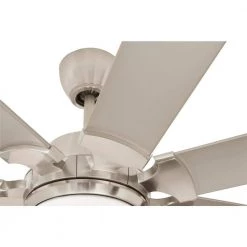 Glenmeadow 84 in. Integrated LED Brushed Nickel Ceiling Fan with Light and Remote Control by Home Decorators Collection -Outlet Home Decorators Collection Store brushed nickel home decorators collection ceiling fans with lights am613a bn 66 1000