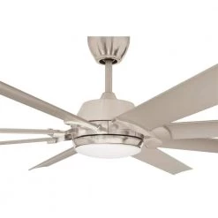Glenmeadow 84 in. Integrated LED Brushed Nickel Ceiling Fan with Light and Remote Control by Home Decorators Collection -Outlet Home Decorators Collection Store brushed nickel home decorators collection ceiling fans with lights am613a bn c3 1000