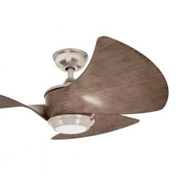 Miraval 39 in. LED Brushed Nickel Ceiling Fan with Light by Home Decorators Collection -Outlet Home Decorators Collection Store brushed nickel home decorators collection ceiling fans with lights am630 bn c3 1000