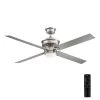 Lincolnshire 60 in. LED Brushed Nickel Ceiling Fan with Light by Home Decorators Collection -Outlet Home Decorators Collection Store brushed nickel home decorators collection ceiling fans with lights am676 bn 64 1000