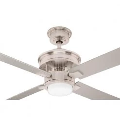 Lincolnshire 60 in. LED Brushed Nickel Ceiling Fan with Light by Home Decorators Collection -Outlet Home Decorators Collection Store brushed nickel home decorators collection ceiling fans with lights am676 bn 66 1000