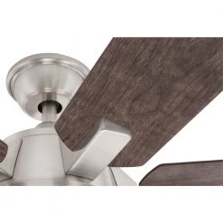 Carden 66 in. LED Brushed Nickel Ceiling Fan with Light and Remote Control by Home Decorators Collection -Outlet Home Decorators Collection Store brushed nickel home decorators collection ceiling fans with lights am852 bn 4f 1000