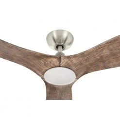 Canterbury 60 in. Integrated LED Indoor Brushed Nickel Ceiling Fan with Light Kit and Remote Control by Home Decorators Collection -Outlet Home Decorators Collection Store brushed nickel home decorators collection ceiling fans with lights sw17b2l bn 1d 1000