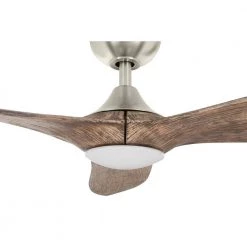 Canterbury 60 in. Integrated LED Indoor Brushed Nickel Ceiling Fan with Light Kit and Remote Control by Home Decorators Collection -Outlet Home Decorators Collection Store brushed nickel home decorators collection ceiling fans with lights sw17b2l bn 40 1000