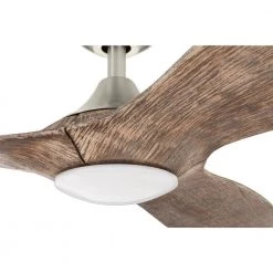 Canterbury 60 in. Integrated LED Indoor Brushed Nickel Ceiling Fan with Light Kit and Remote Control by Home Decorators Collection -Outlet Home Decorators Collection Store brushed nickel home decorators collection ceiling fans with lights sw17b2l bn 66 1000