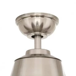 Kensgrove 54 in. Integrated LED Brushed Nickel Ceiling Fan with Light and Remote Control by Home Decorators Collection -Outlet Home Decorators Collection Store brushed nickel home decorators collection ceiling fans with lights yg493a bn 4f 1000