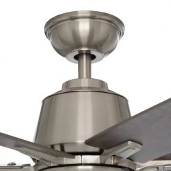 Kensgrove 64 in. Integrated LED Brushed Nickel Ceiling Fan with Light and Remote Control by Home Decorators Collection -Outlet Home Decorators Collection Store brushed nickel home decorators collection ceiling fans with lights yg493d bn fa 1000