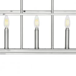 Crestview 5-Light Brushed Nickel Linear Chandelier by Home Decorators Collection -Outlet Home Decorators Collection Store brushed nickel home decorators collection chandeliers 1046hdcbndi 44 1000