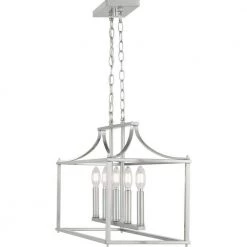 Crestview 5-Light Brushed Nickel Linear Chandelier by Home Decorators Collection -Outlet Home Decorators Collection Store brushed nickel home decorators collection chandeliers 1046hdcbndi 4f 1000