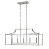 Crestview 5-Light Brushed Nickel Linear Chandelier by Home Decorators Collection