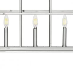 Crestview 5-Light Brushed Nickel Linear Chandelier by Home Decorators Collection -Outlet Home Decorators Collection Store brushed nickel home decorators collection chandeliers 1046hdcbndi 66 1000