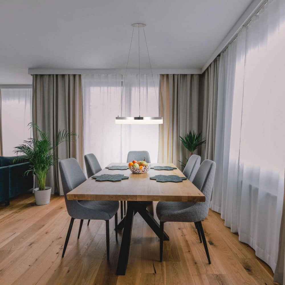 Kipling 35-Watt Integrated LED Brushed Nickel Modern Pendant with Frosted Acrylic Shade by Home Decorators Collection 9 Kipling 35-Watt Integrated LED Brushed Nickel Modern Pendant with Frosted Acrylic Shade by Home Decorators Collection - Image 7