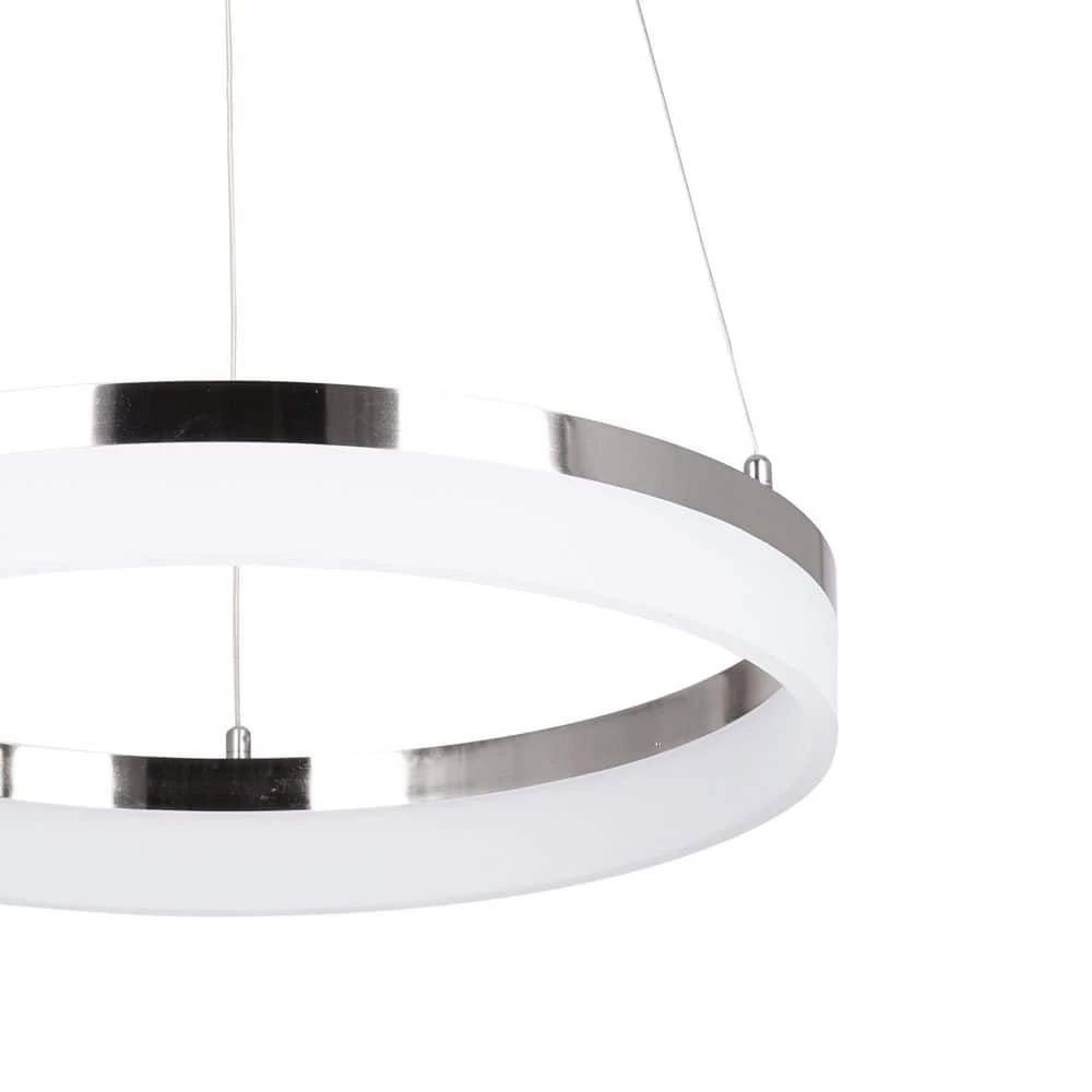 Kipling 35-Watt Integrated LED Brushed Nickel Modern Pendant with Frosted Acrylic Shade by Home Decorators Collection 7 Kipling 35-Watt Integrated LED Brushed Nickel Modern Pendant with Frosted Acrylic Shade by Home Decorators Collection - Image 5