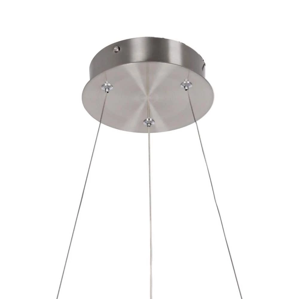 Kipling 35-Watt Integrated LED Brushed Nickel Modern Pendant with Frosted Acrylic Shade by Home Decorators Collection 8 Kipling 35-Watt Integrated LED Brushed Nickel Modern Pendant with Frosted Acrylic Shade by Home Decorators Collection - Image 6