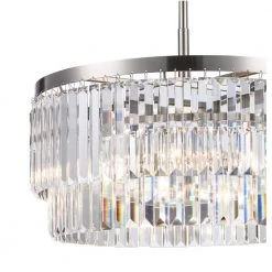 Winthrop 3-Light Brushed Nickel Crystal Chandelier for Dining Room by Home Decorators Collection -Outlet Home Decorators Collection Store brushed nickel home decorators collection chandeliers c6188 3 4f 1000