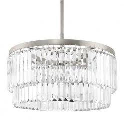 Winthrop 3-Light Brushed Nickel Crystal Chandelier for Dining Room by Home Decorators Collection -Outlet Home Decorators Collection Store brushed nickel home decorators collection chandeliers c6188 3 c3 1000