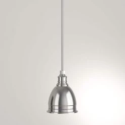 1-Light Die-Cast Aluminum Hardware Brushed Nickel Restoration Pendant with Open Bottom by Home Decorators Collection -Outlet Home Decorators Collection Store brushed nickel home decorators collection chandeliers tnp05866 31 1000