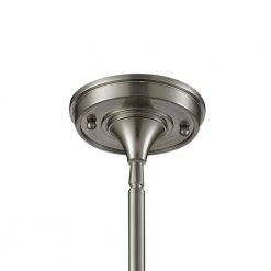 1-Light Die-Cast Aluminum Hardware Brushed Nickel Restoration Pendant with Open Bottom by Home Decorators Collection -Outlet Home Decorators Collection Store brushed nickel home decorators collection chandeliers tnp05866 4f 1000