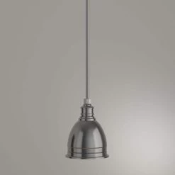 1-Light Die-Cast Aluminum Hardware Brushed Nickel Restoration Pendant with Open Bottom by Home Decorators Collection -Outlet Home Decorators Collection Store brushed nickel home decorators collection chandeliers tnp05866 d4 1000