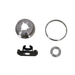 Trentino II 60 in. Brushed Nickel Mounting Bracket And Canopy Set by Home Decorators Collection