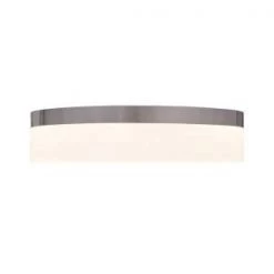 13.75 in. 21-Watt Brushed Nickel Integrated LED Ceiling Flush Mount by Home Decorators Collection -Outlet Home Decorators Collection Store brushed nickel home decorators collection flush mount lights 20747 001 1d 1000
