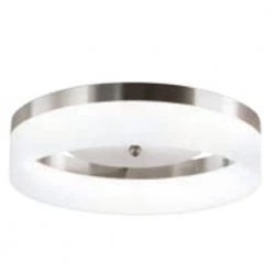 13.75 in. 21-Watt Brushed Nickel Integrated LED Ceiling Flush Mount by Home Decorators Collection -Outlet Home Decorators Collection Store brushed nickel home decorators collection flush mount lights 20747 001 c3 1000