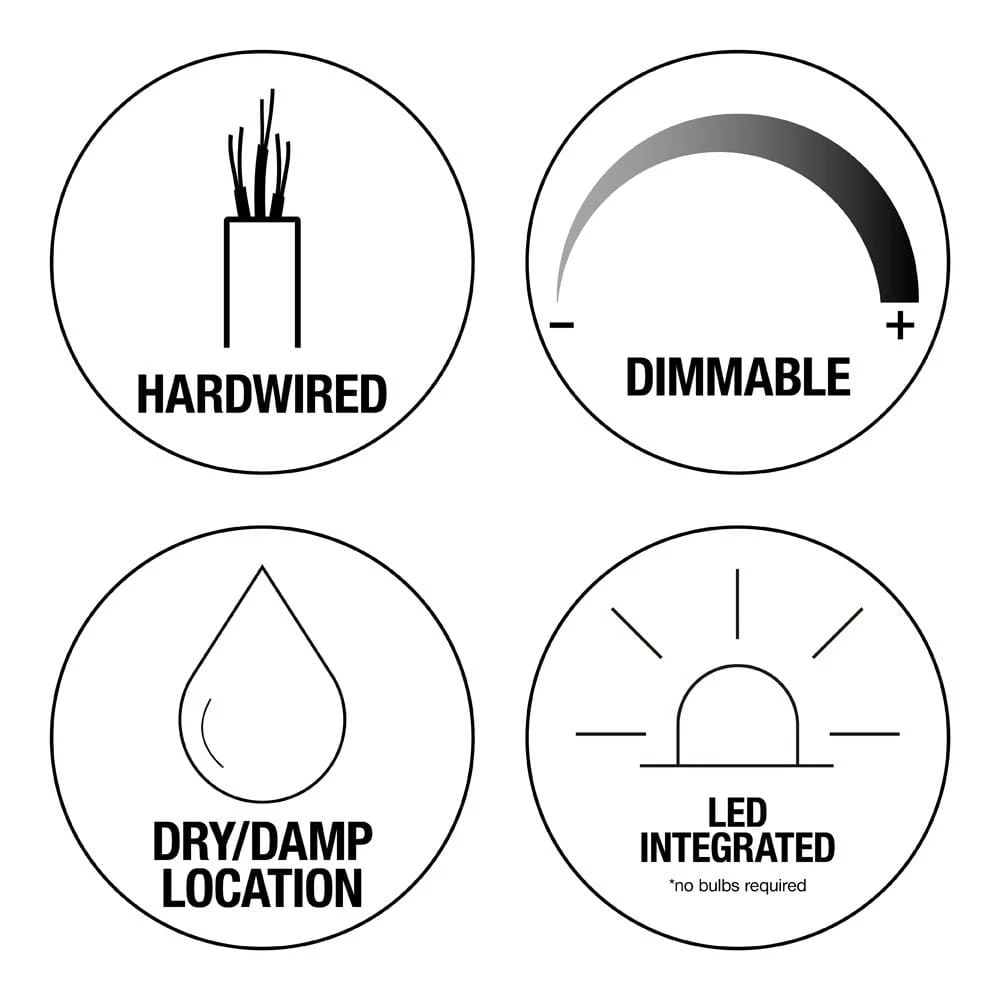 Portland Court 14 in. Brushed Nickel LED Flush Mount Ceiling Light by Home Decorators Collection 5 Portland Court 14 in. Brushed Nickel LED Flush Mount Ceiling Light by Home Decorators Collection - Image 3