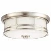Portland Court 14 in. Brushed Nickel LED Flush Mount Ceiling Light by Home Decorators Collection -Outlet Home Decorators Collection Store brushed nickel home decorators collection flush mount lights 23952 64 1000