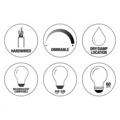 3-Light Brushed Nickel Flush Mount with Etched White Glass by Home Decorators Collection -Outlet Home Decorators Collection Store brushed nickel home decorators collection flush mount lights 23956 40 1000