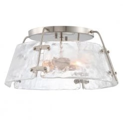 Archdale 16 in. 3-Light Brushed Nickel Flush Mount by Home Decorators Collection -Outlet Home Decorators Collection Store brushed nickel home decorators collection flush mount lights 7988hdcbn fa 1000