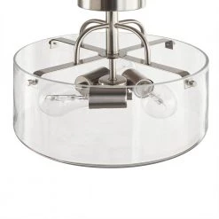 Shirwell 3-Light Brushed Nickel Semi-Flush Mount with Clear Glass Shade by Home Decorators Collection 15 Shirwell 3-Light Brushed Nickel Semi-Flush Mount with Clear Glass Shade by Home Decorators Collection -Outlet Home Decorators Collection Store brushed nickel home decorators collection flush mount lights ds18178 4f 1000