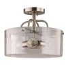 Shirwell 3-Light Brushed Nickel Semi-Flush Mount with Clear Glass Shade by Home Decorators Collection 1 Shirwell 3-Light Brushed Nickel Semi-Flush Mount with Clear Glass Shade by Home Decorators Collection -Outlet Home Decorators Collection Store brushed nickel home decorators collection flush mount lights ds18178 64 1000