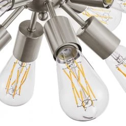 Adriel 17.13 in. 8-Light Brushed Nickel Flush Mount by Home Decorators Collection -Outlet Home Decorators Collection Store brushed nickel home decorators collection flush mount lights dshd19549f1 40 1000