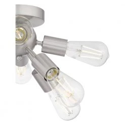 Adriel 17.13 in. 8-Light Brushed Nickel Flush Mount by Home Decorators Collection -Outlet Home Decorators Collection Store brushed nickel home decorators collection flush mount lights dshd19549f1 44 1000