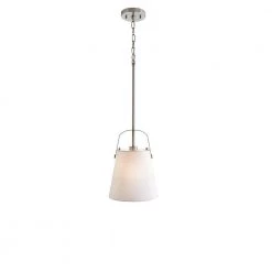 Survey 1-Light Brushed Nickel Mini Pendant by Home Decorators Collection -Outlet Home Decorators Collection Store brushed nickel home decorators collection pendant lights 7981hdcbn 44 1000