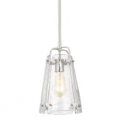 Archdale 1-Light Brushed Nickel Mini-Pendant by Home Decorators Collection